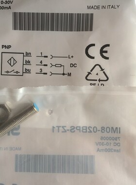 全新原装德国西克SICK接近开关IM08-02BPS-ZT1 货号7900005