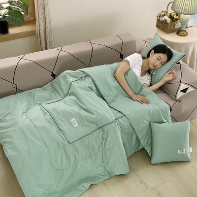 抱枕被子两用夏季二合一加厚纯棉办公室午睡折叠车载车用靠枕新款