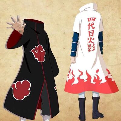 火影忍者cosplay男款晓组织云服
