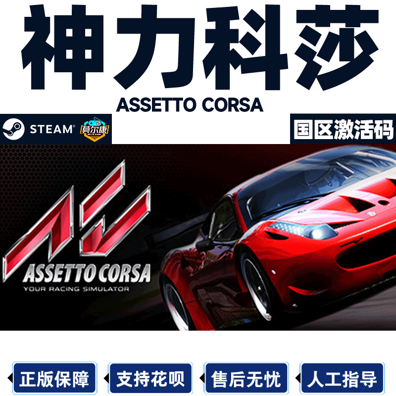 PC中文正版 steam 神力科莎 Assetto Corsa CDK激活码 神力科莎争锋 挑战者扩展包 赛车游戏