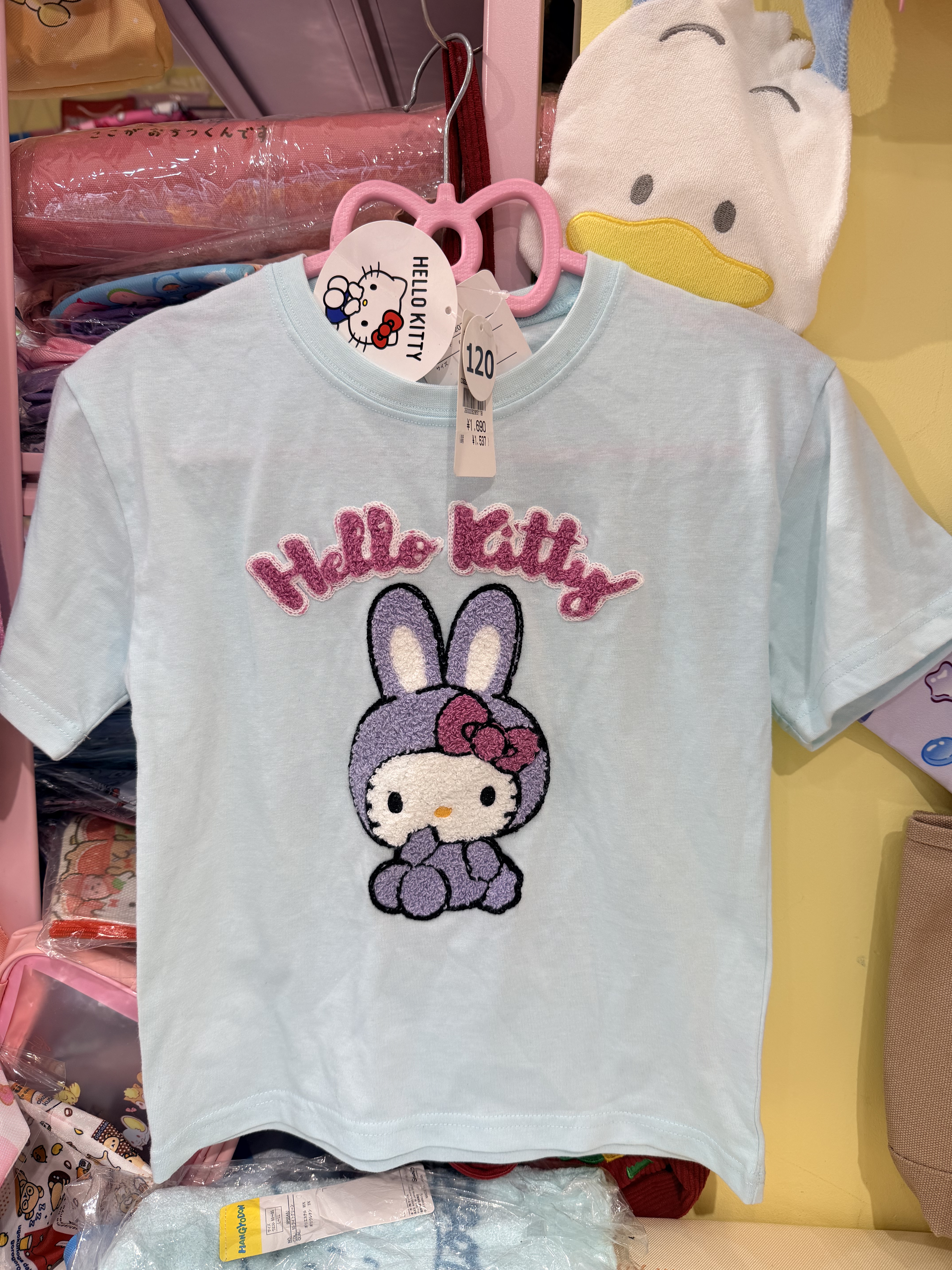 日单凯蒂卡通可爱棉短袖T恤女童动漫T恤/鞋帽/服装