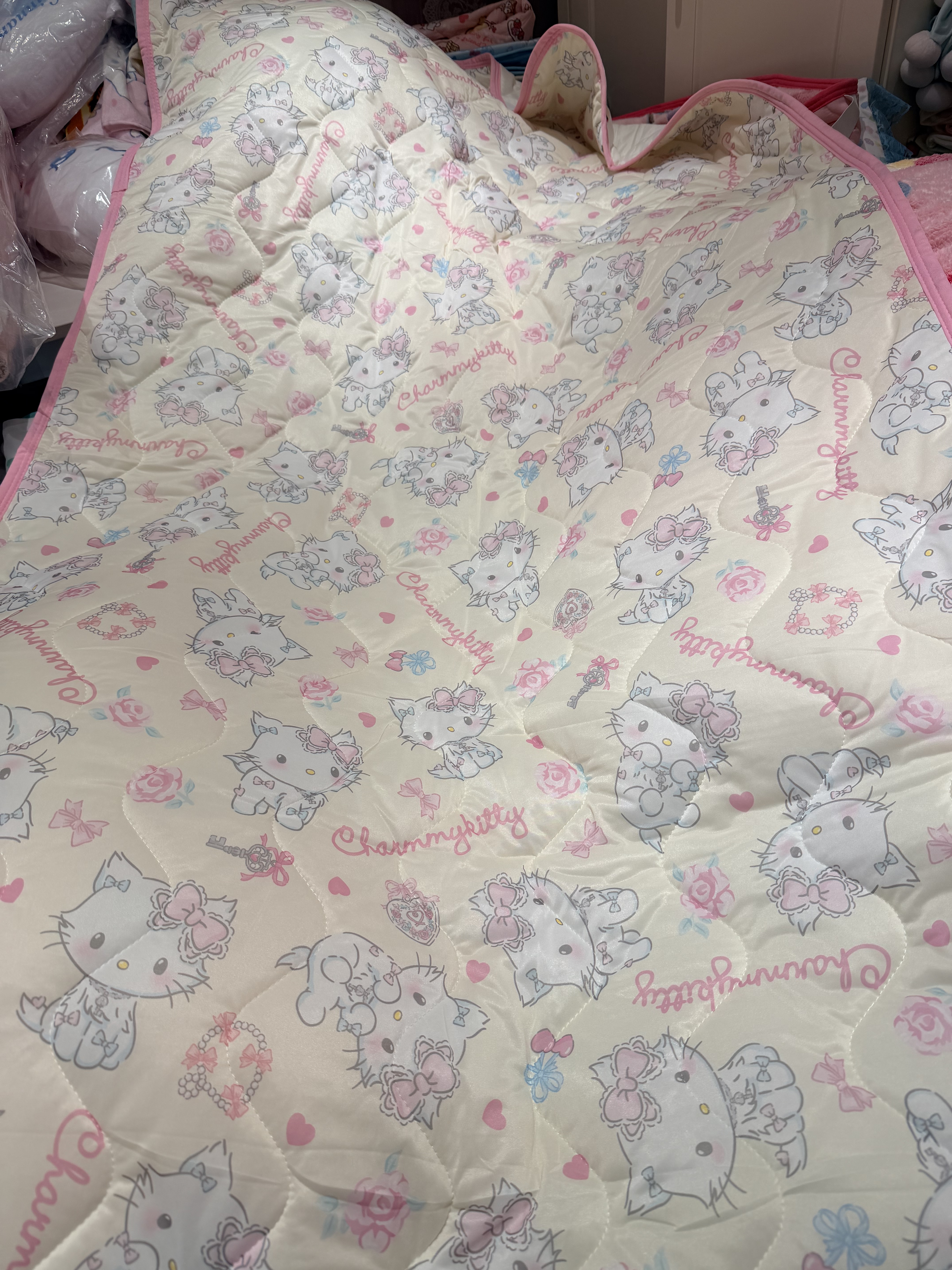 三丽鸥出口凯蒂kt可爱卡通冷感沙发垫