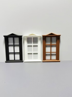 娃娃屋窗户摆件 欧式风格装饰 微型景观布景哥特式模型建筑配件