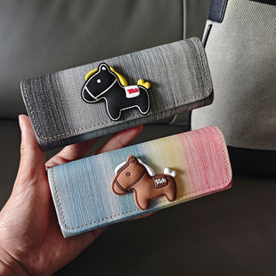 可爱眼镜盒便携抗压学生卡通高颜值儿童磁吸近视镜太阳镜收纳盒子