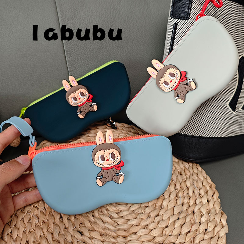 labubu眼镜袋便携款可挂包男女通太阳镜眼镜盒近视镜墨镜收纳镜盒