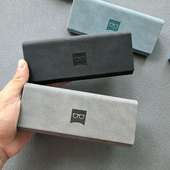 新款 眼镜盒抗压便携男复古大号学生磁吸成人高级感近视镜收纳盒子