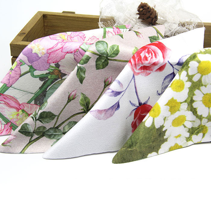 高档印花鹿皮绒眼镜布柔软麂皮绒擦屏布显示器镜头清洁布镜布配件