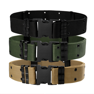 户外S腰带编织外腰带迷彩服军训腰带军迷用特训服美式战术腰带