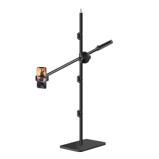 【不占空间】手机支架直播拍摄专用多功能懒人家用带补光灯美食博主拍开箱视频俯拍俯视自拍手机夹