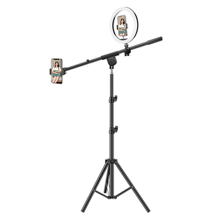 手机支架2025新款直播专用拍摄落地式三脚架俯拍拍照自拍补光灯拍视频vlog神器三角架子多功能万能通用支撑架