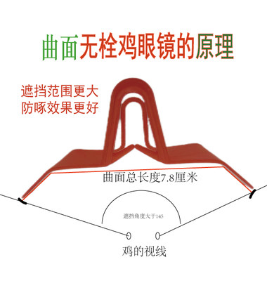 鸡眼镜山鸡土鸡公鸡眼罩不穿鼻孔防打架小鸡防啄家禽养鸡无栓双梁