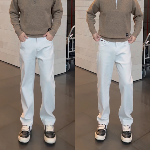 冬季新款直筒牛仔裤男士休闲裤