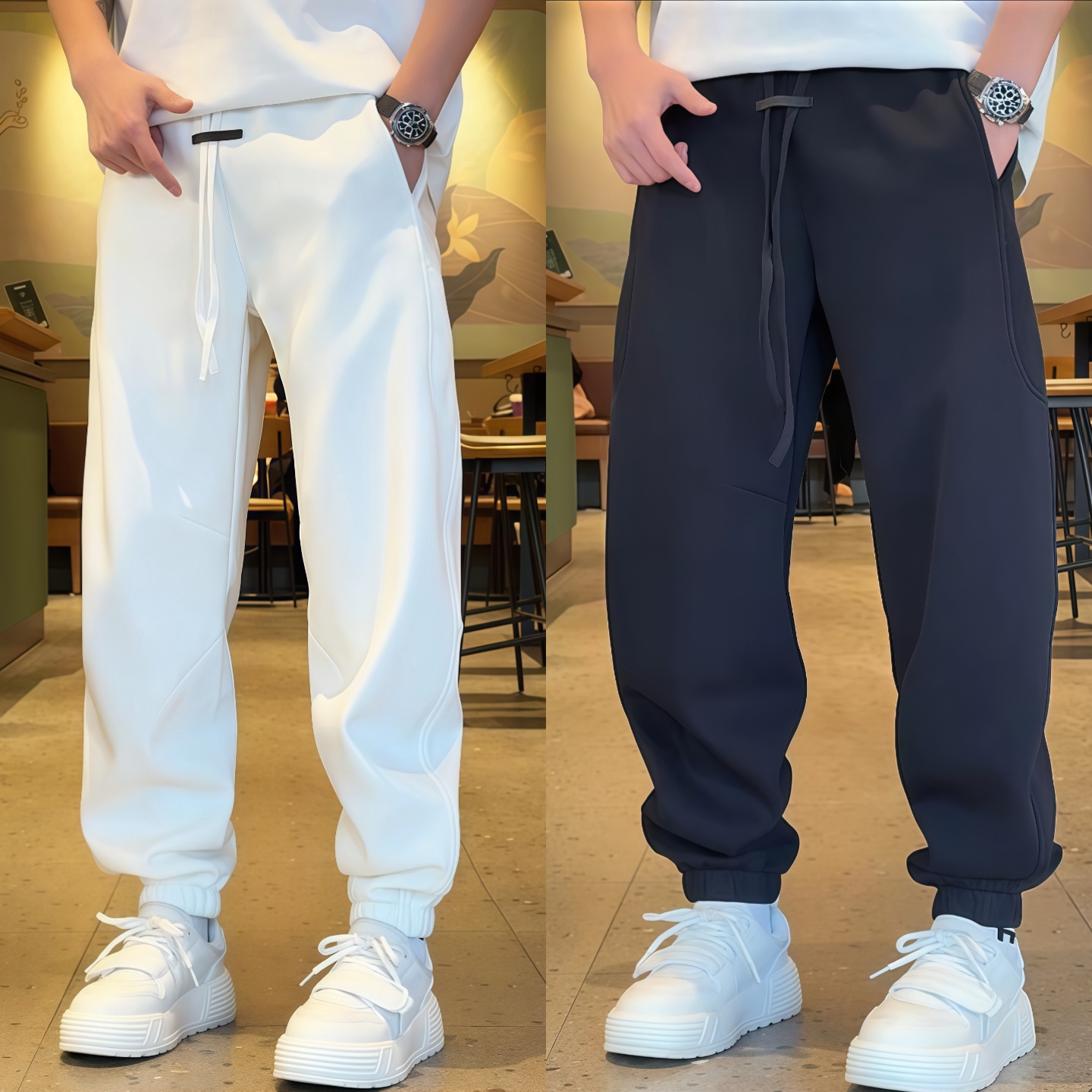 冬季爆款运动卫裤男束脚休闲裤