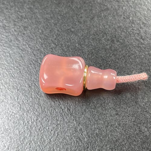 天然粉糯玛瑙满沙满肉满色方糖分体腰带三通9.5mm左右菩提配饰