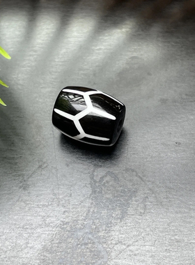 黑白色系龟背药师富甲天下寿珠尺寸6mm、8mm配顶珠腰珠配珠背云