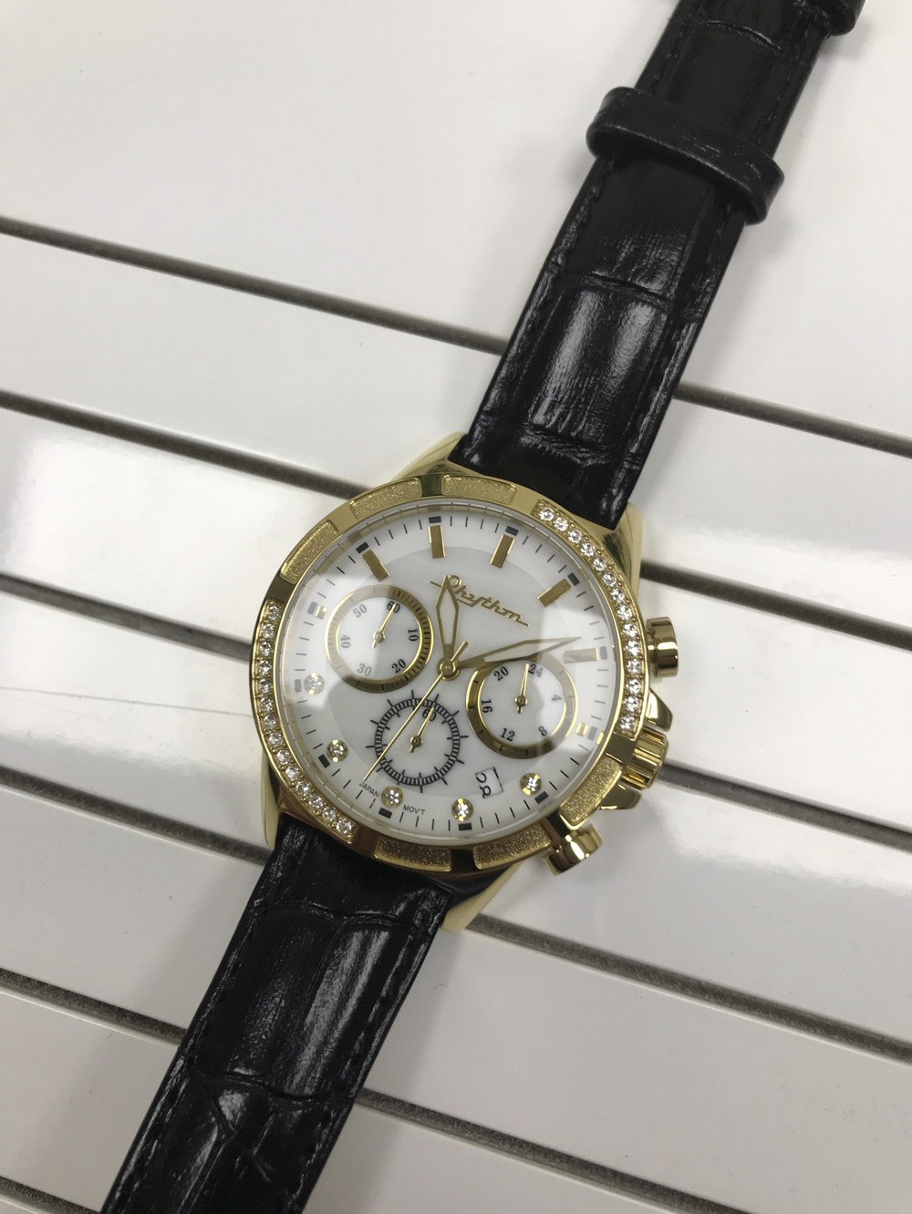 正品RHYTHM进口日本丽声手表 女装  石英机芯 表盘尺寸：38mm