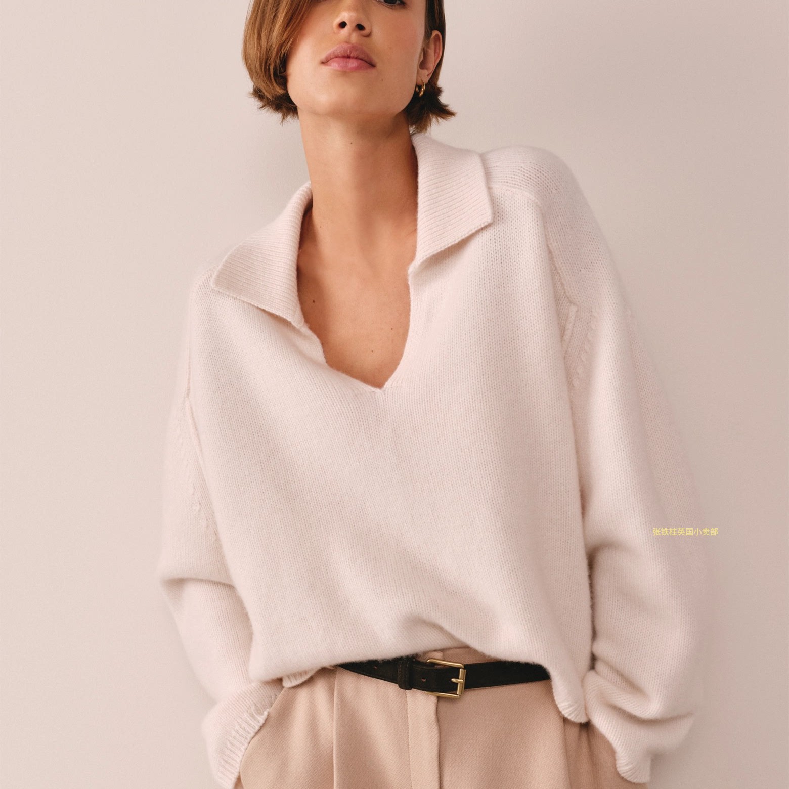 The white company英国代购女士纯羊绒针织衫时尚轻奢高端秋冬