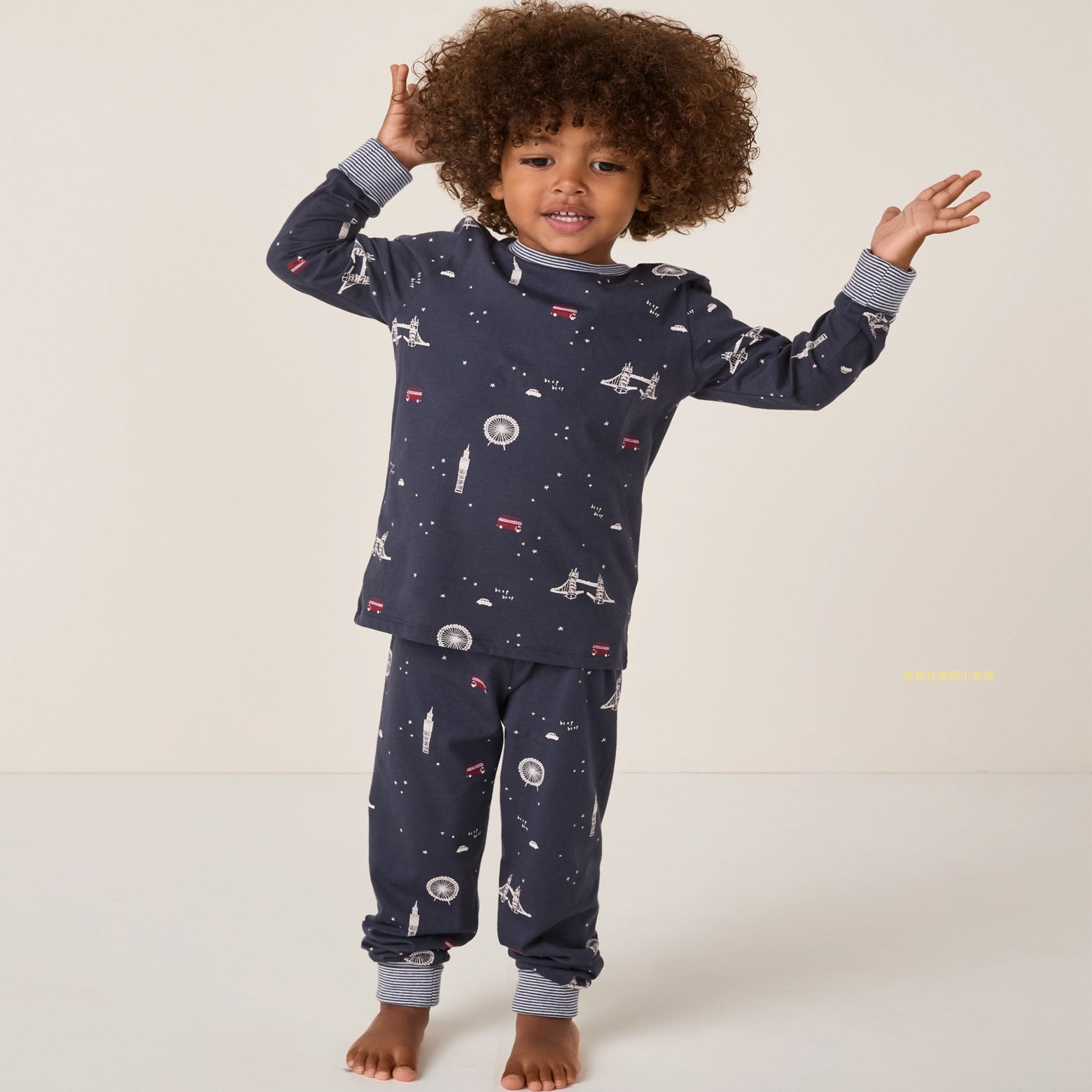 The White Company英国代购男童睡衣套装2-12岁圣诞荣光保暖冬季