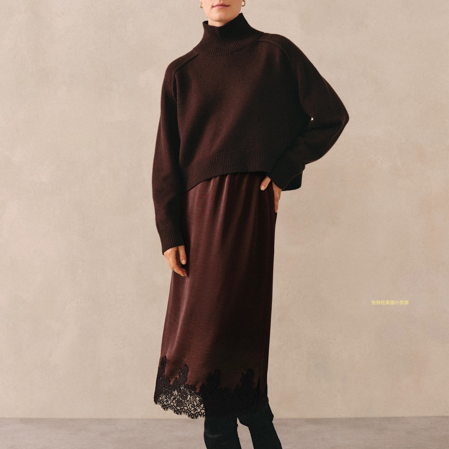 The white company英国代购女士羊毛羊绒混纺针织衫毛衣时尚秋冬