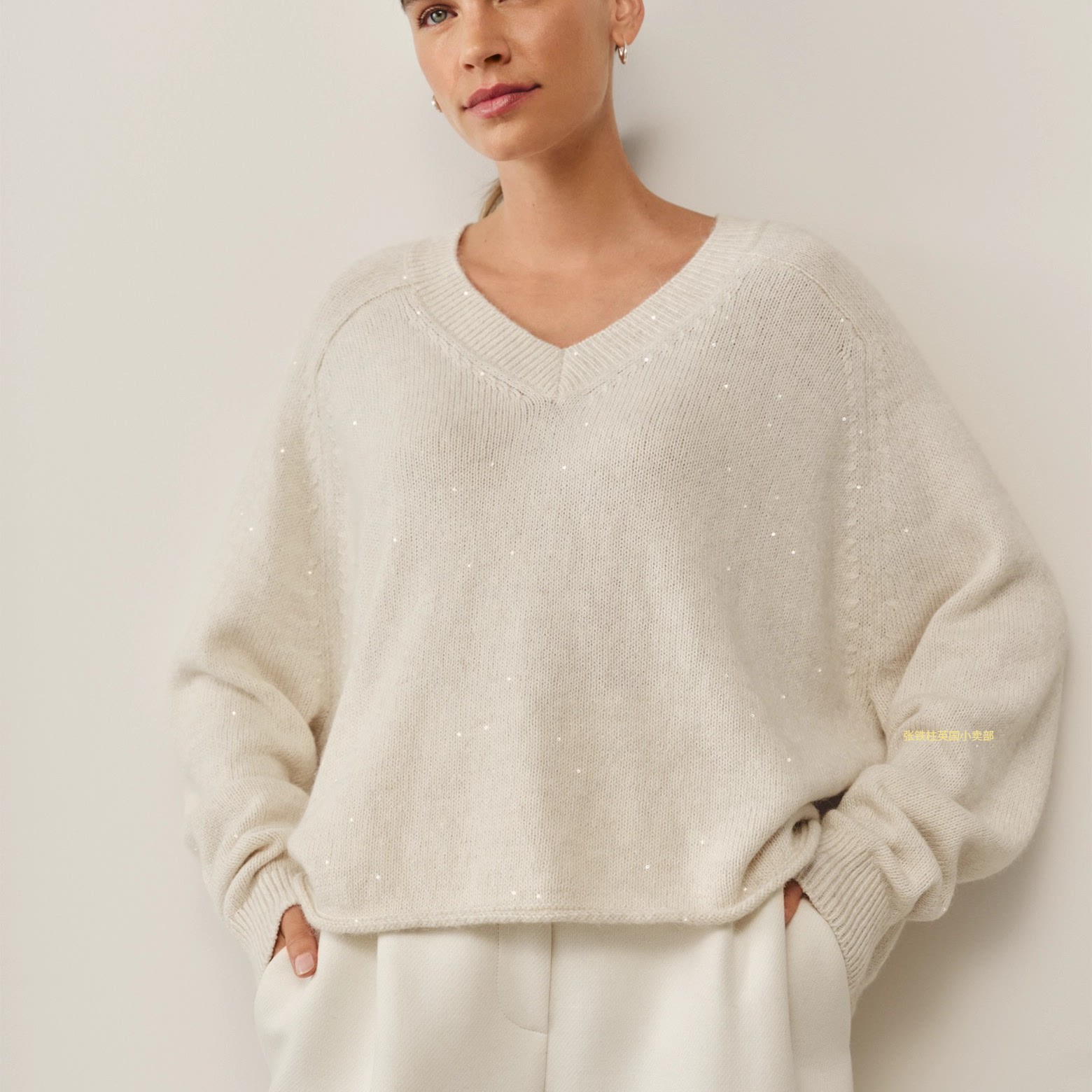 The white company英国代购女士棉质针织衫毛衣羊毛高端圣诞冬季