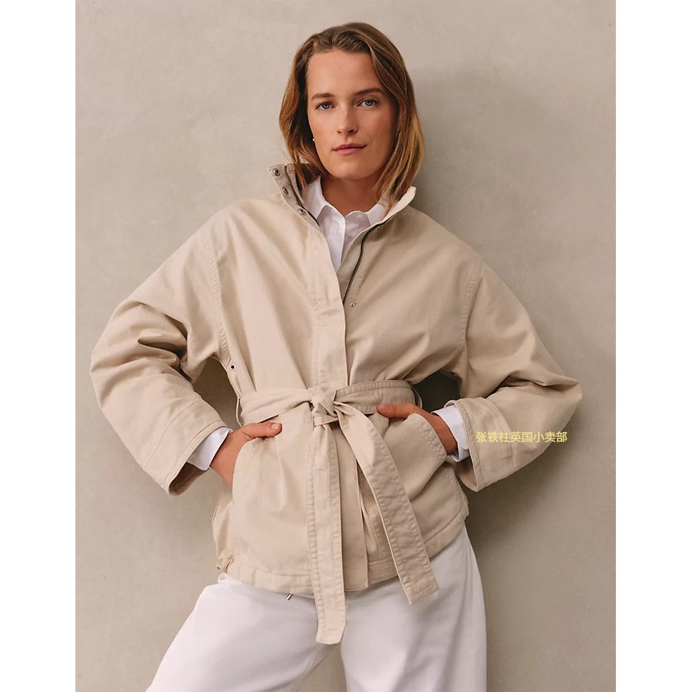 The white company英国代购女士纯棉外套夹克大衣英式休闲百搭