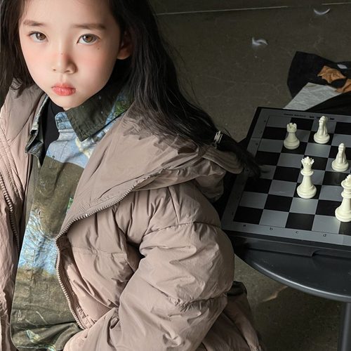 【新国标】女童羽绒服冬装韩版2023冬季新款童装儿童保暖加厚外套