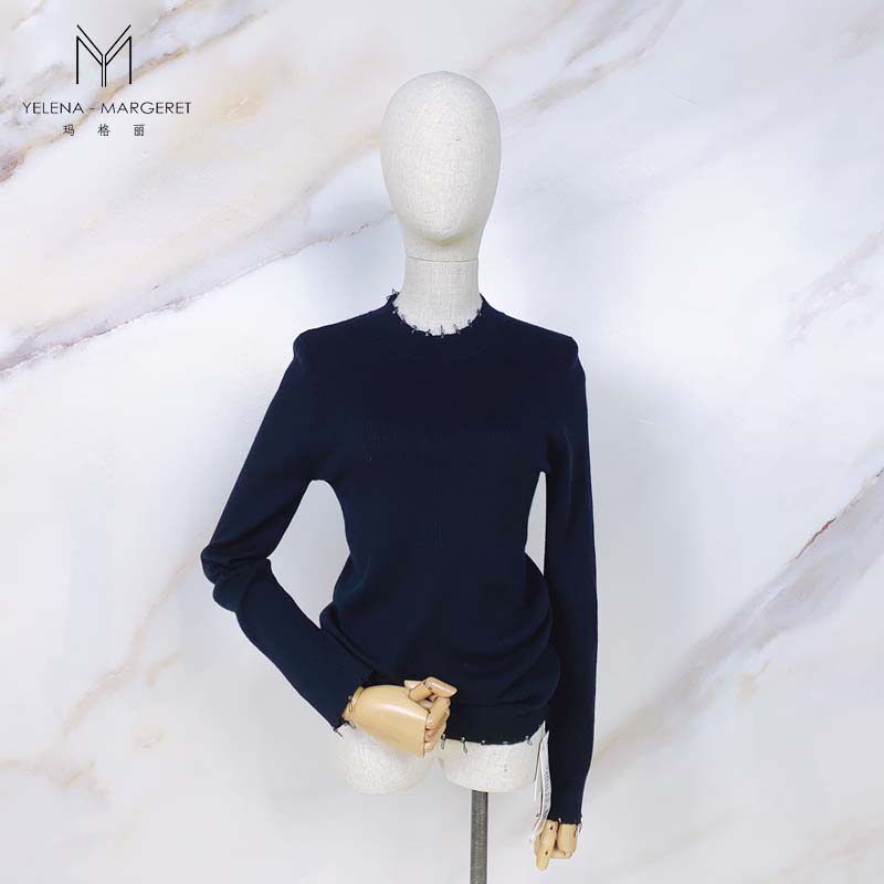 玛格丽女装秋季打底针织羊毛衫yi3kp3022