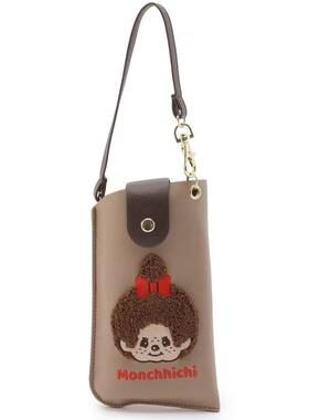 蒙奇奇卡通绣花可挂式眼镜袋抗摔便携挂包眼镜包收纳包小包