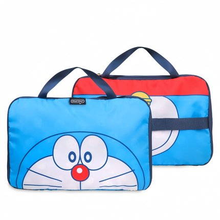 日系卡通可爱叮当猫衣物旅行收纳包大容量分装行李袋多功能整理袋