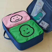 表情印花款轻便出差旅行衣服内衣内裤整理分装行李袋收纳袋三件套