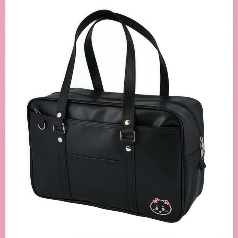 thumbnail for Cute cartoon guy kawa JK uniform bag large capacity tote bag one shoulder armpit bag preppy style storage bag