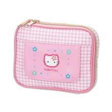 猫咪千鸟格卡通印花小号湿纸巾抽纸卸妆纸多功能收纳包化妆包