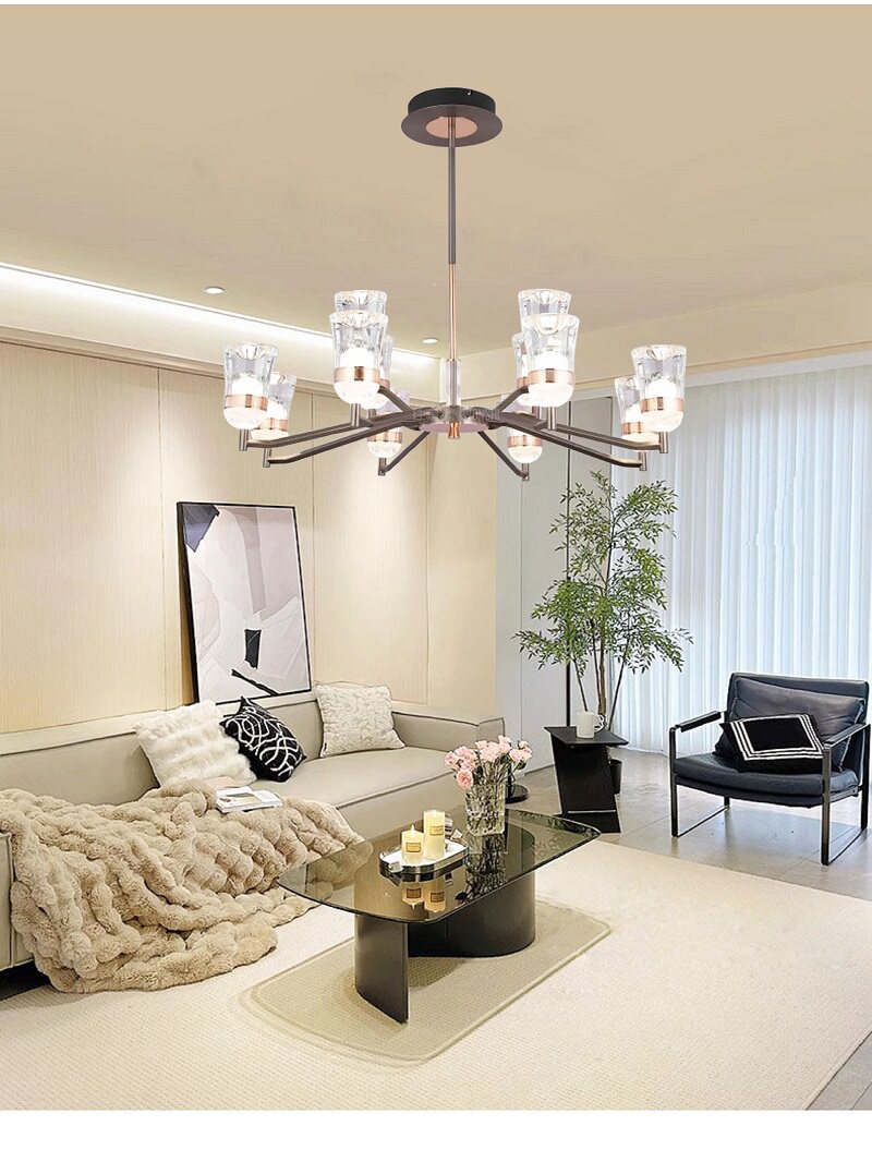 往事照明大气客厅吊灯轻奢餐厅创意温馨卧室灯具航空铝材led智能