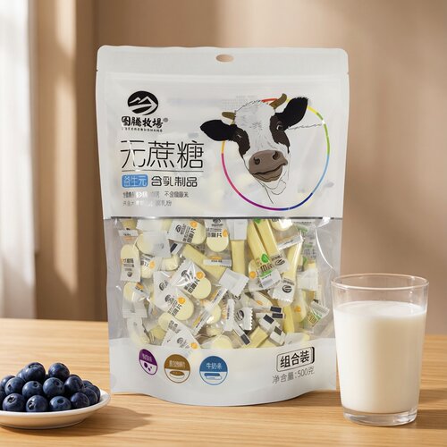 图腾牧场不添加白糖混装奶片奶条