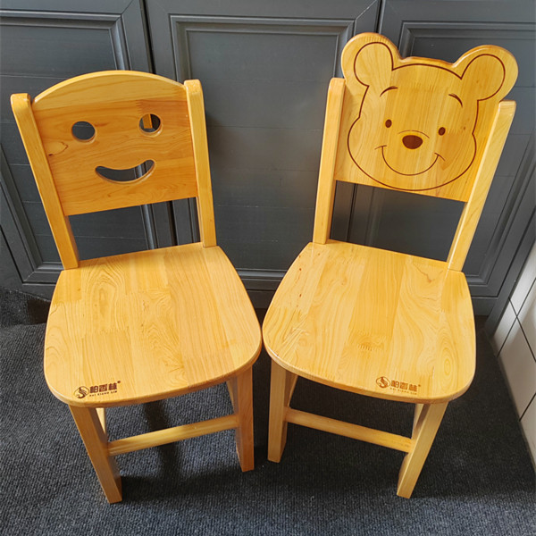 幼儿园实木椅子靠背小椅子家用小凳子卡通儿童靠背椅宝宝小木矮凳