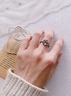 安然-s925纯银戒指女小众设计