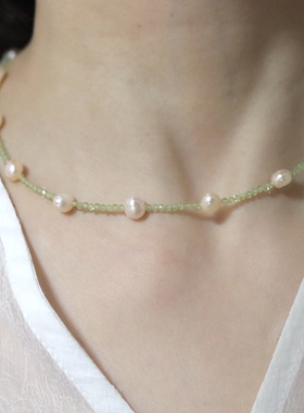 自有绽放-橄榄石项链