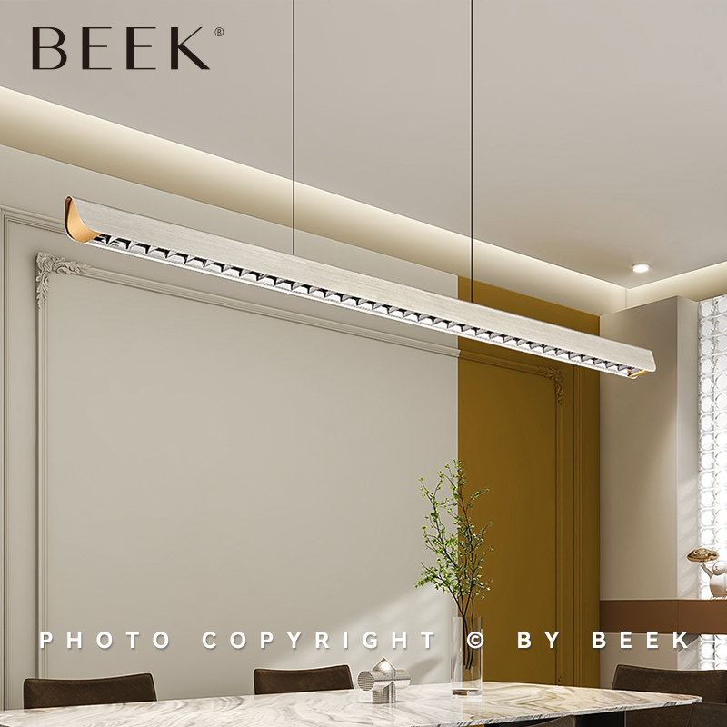 现代轻奢意式极简长条餐厅吧台吊灯接待处前台吊灯简约餐桌吊灯