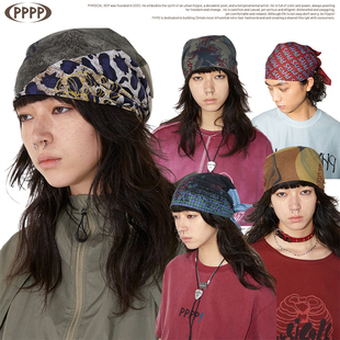 68cm 物理少年physical band系列「影像」乐队方巾头巾透气夏