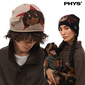 物理少年「五星杰克帽」抗起球北极绒微堆叠下摆卷边小狗提花冷帽