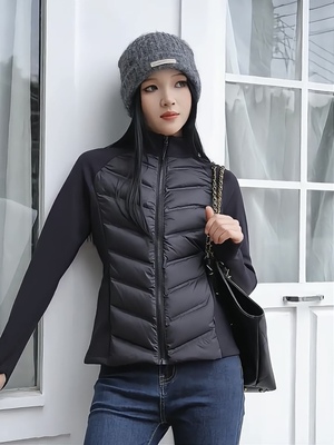 轻薄款运动羽绒服女白鸭绒秋冬