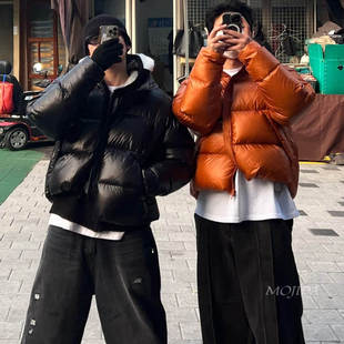 韩国代购男装东大门高品保暖羽绒服立领短款宽松流行高级感JK4557