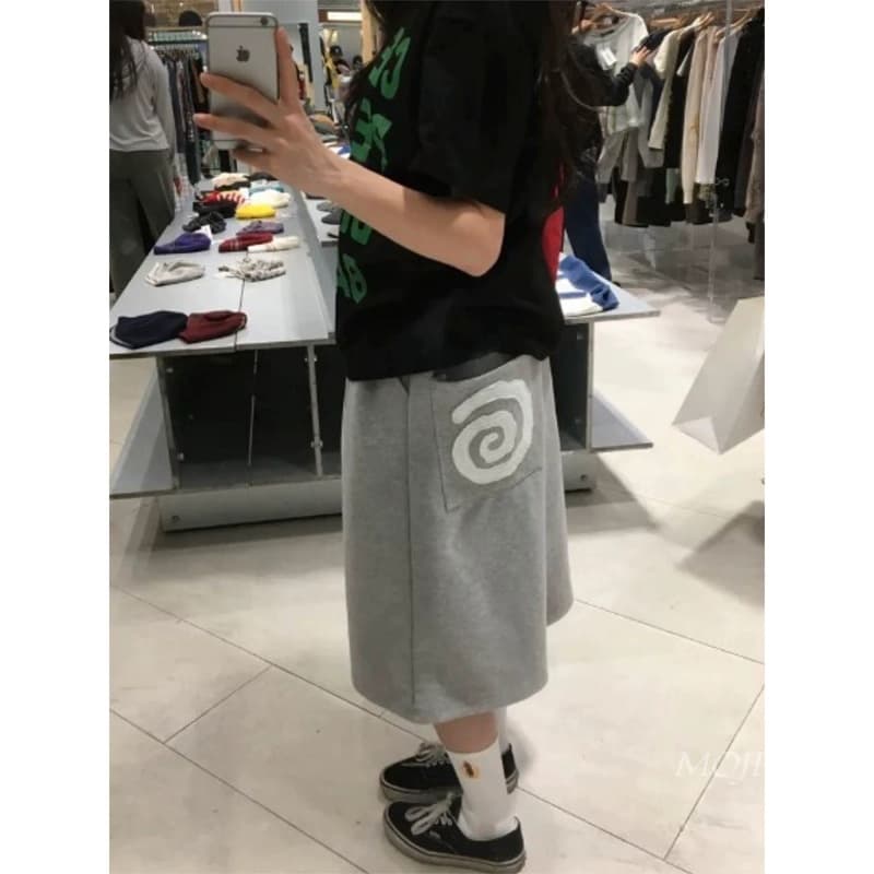 韩国东大门代购时尚个性漩涡贴布嘻哈运动休闲短裤男女卫裤PT4310