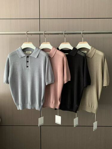 韩国东大门男装代购高品Signigt家柔软短袖针织衫男女同款-TS5391