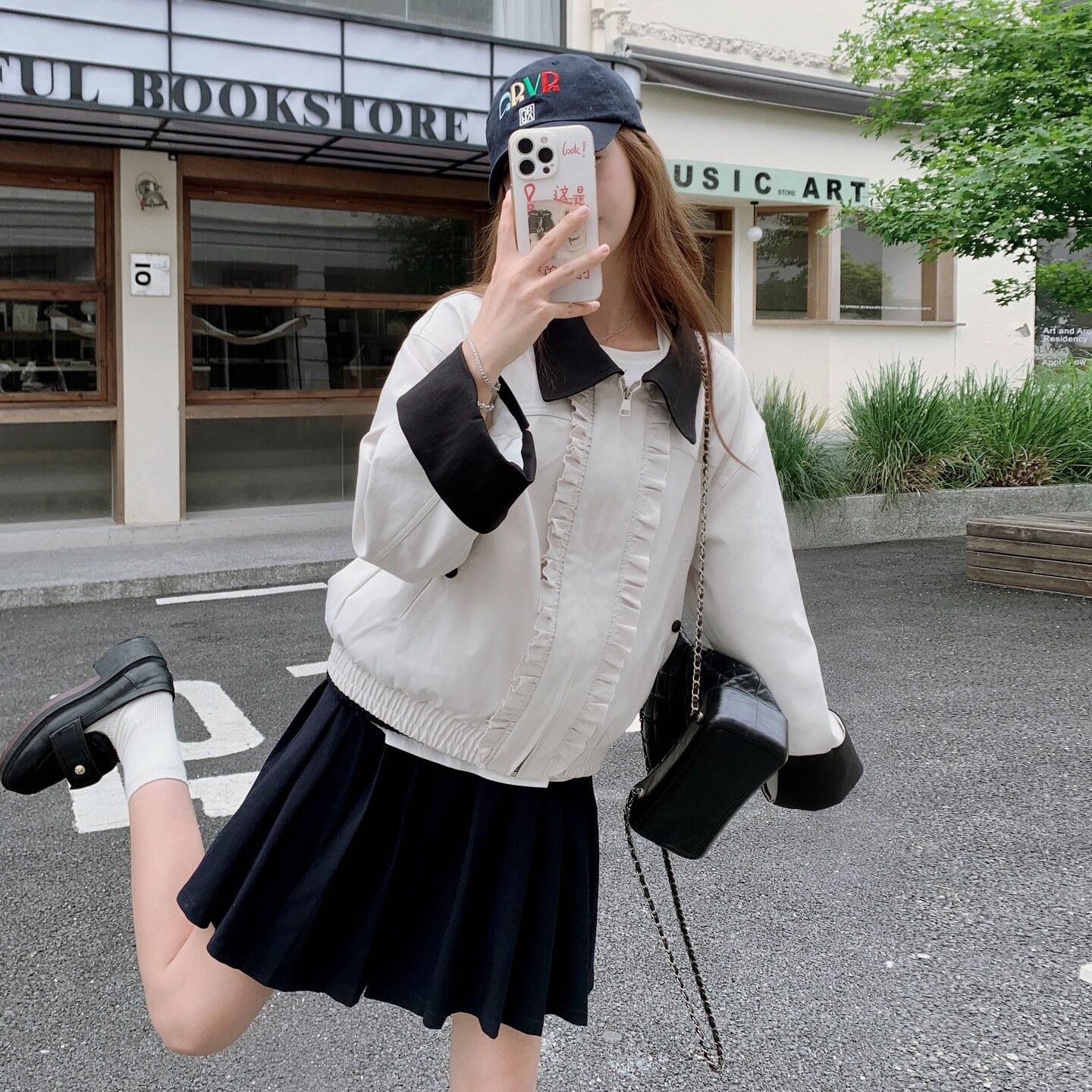 现货复古撞色拼接夹克2D073-66120-P135-K198,女装短外套,2D073