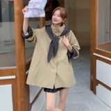 现货新款风衣帽子可拆卸2D073-66136-P165-K248，女装风衣，2D073