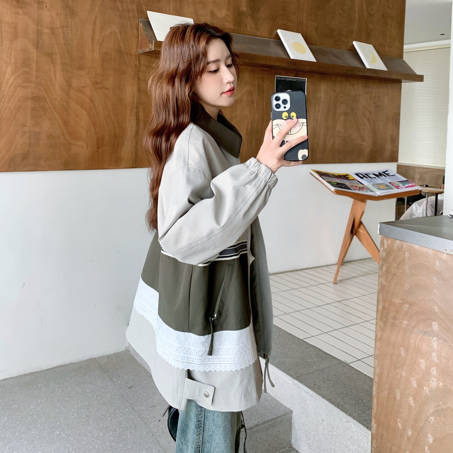 现货春款新款风衣2D073-66116-P165-K238,女装风衣,2D073