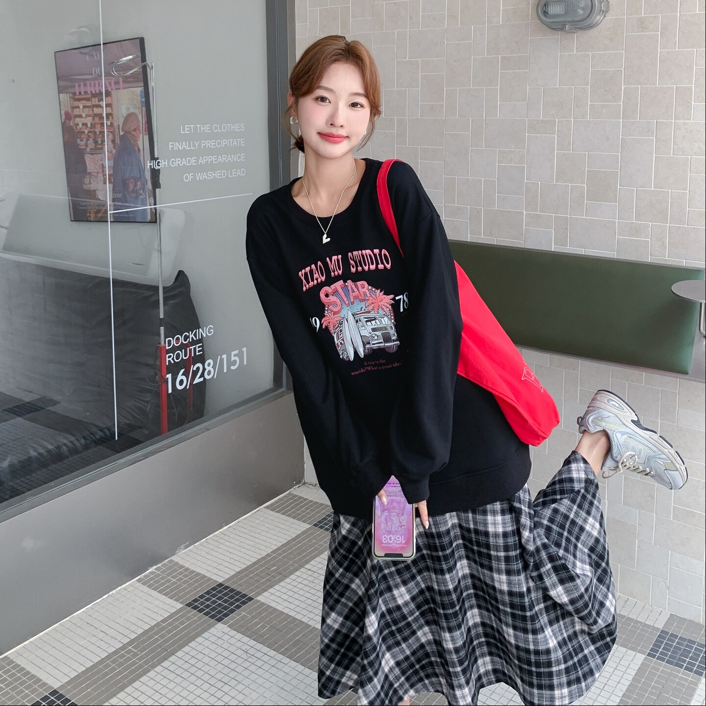 新款卫衣裙2D073-66135-P155-K238,女装连衣裙,2D073