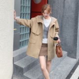 大货连帽风衣2D073-66139-P175-K258，女装风衣，2D073