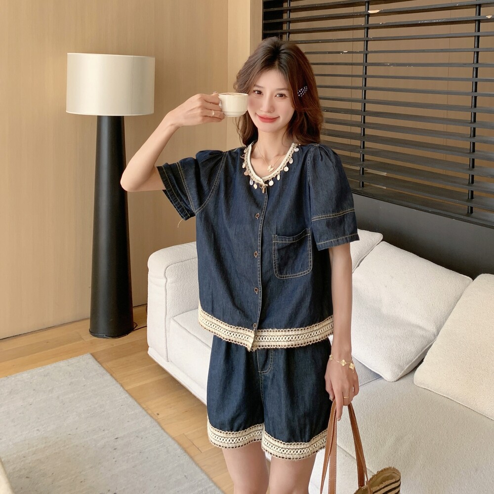 新款大货超薄牛仔套装2D073-6670-P155-K228,女装套装/套裙,2D073